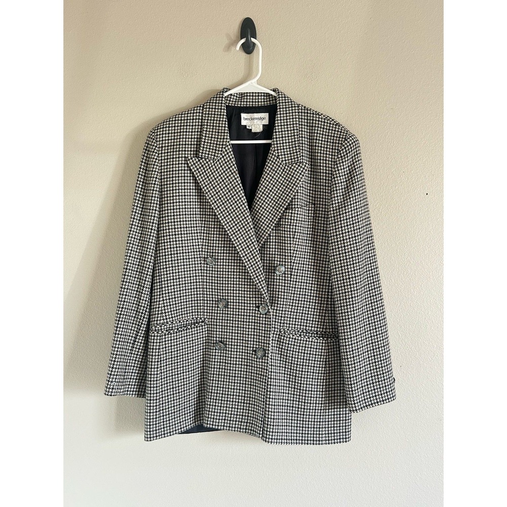 Vtg Breckenridge Womens Blazer Jacket 100% Wool Camel Size 10 Heritage Preppy‎